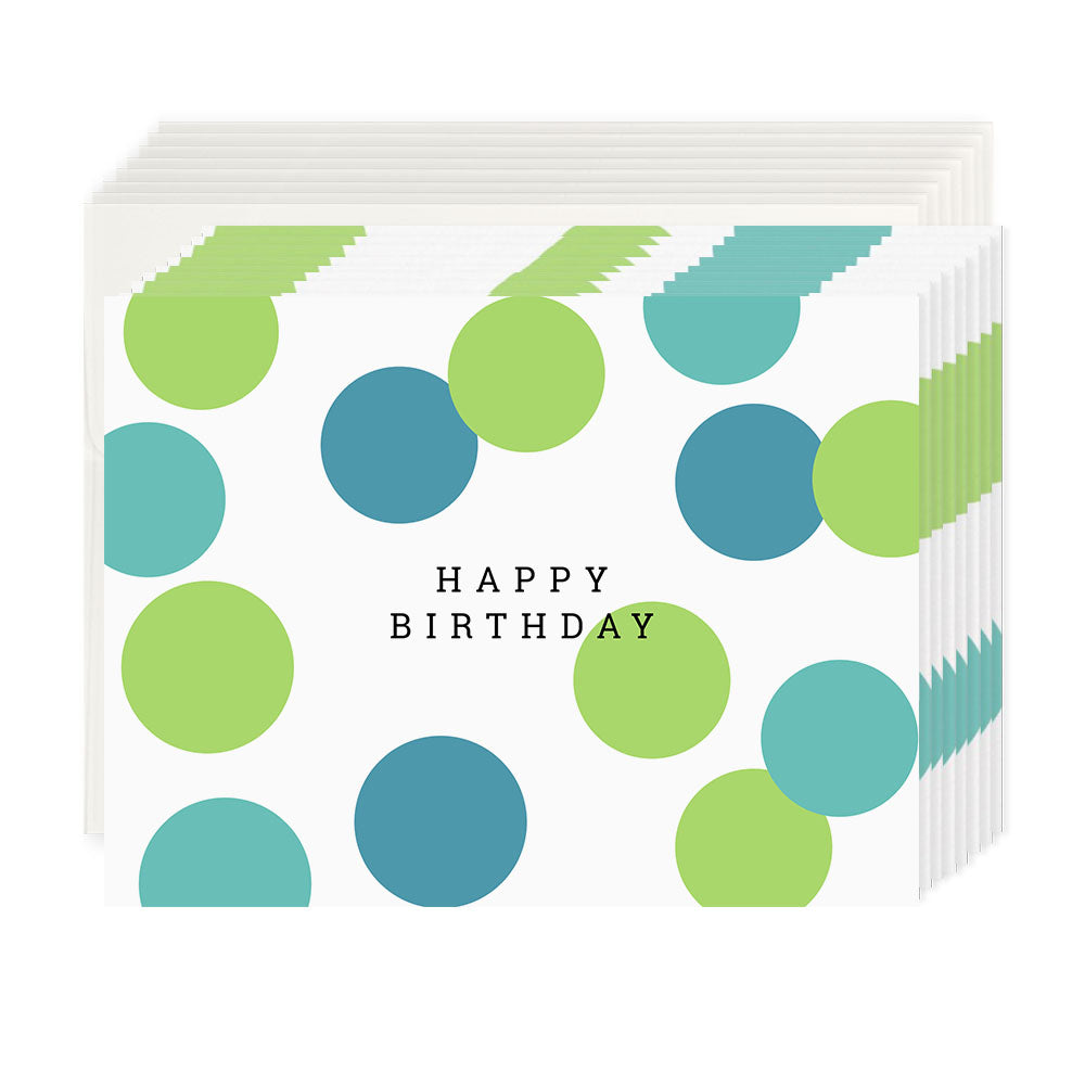Dots Happy Birthday Card Set