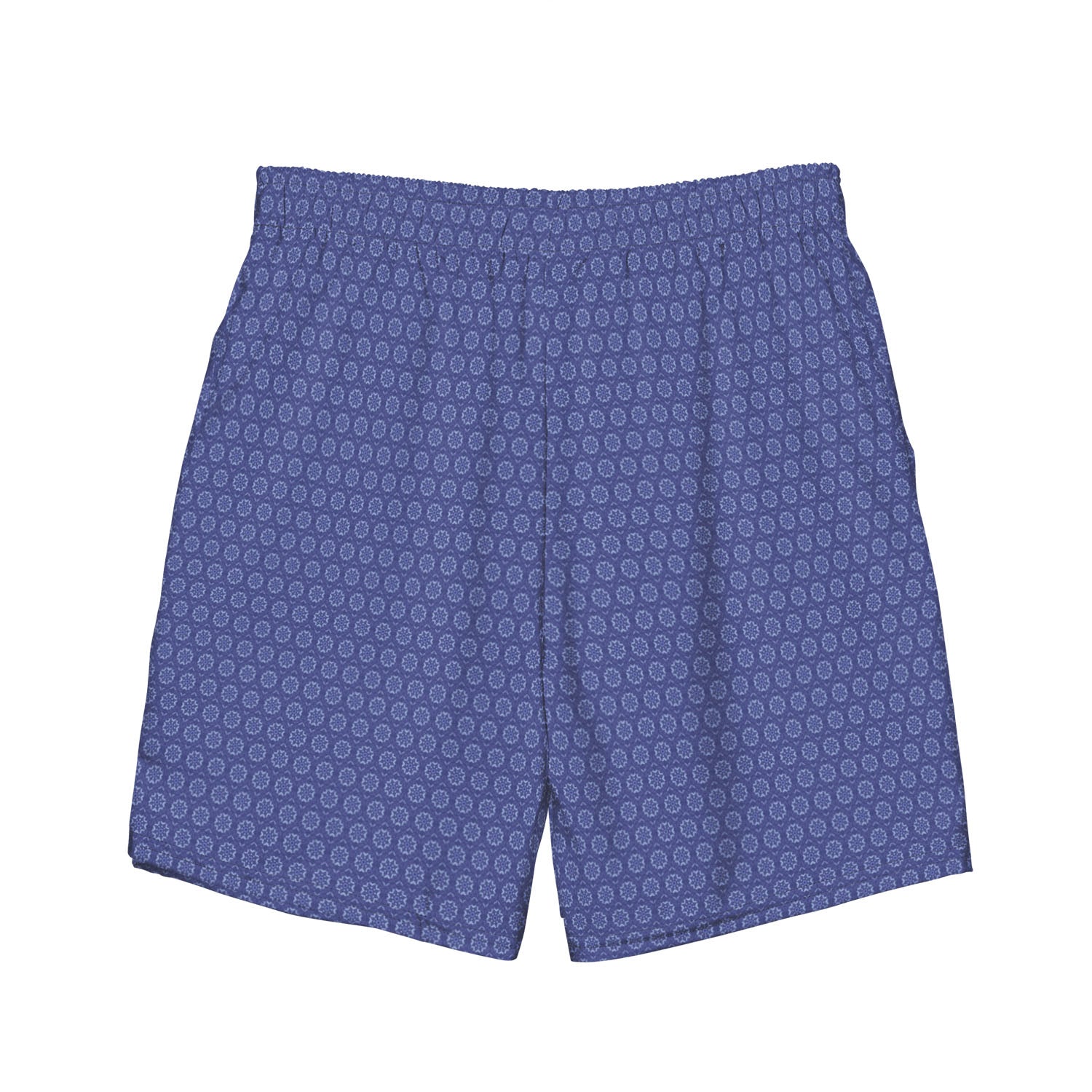 Blue Mediterranean Tile Recycled Swim Trunks