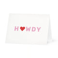 Howdy Heart Blank Greeting Card