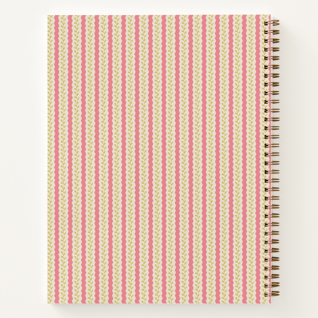 Botanical Wavy Stripe Notebook