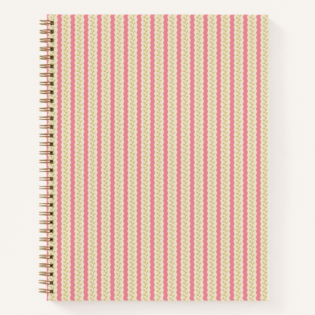 Botanical Wavy Stripe Notebook