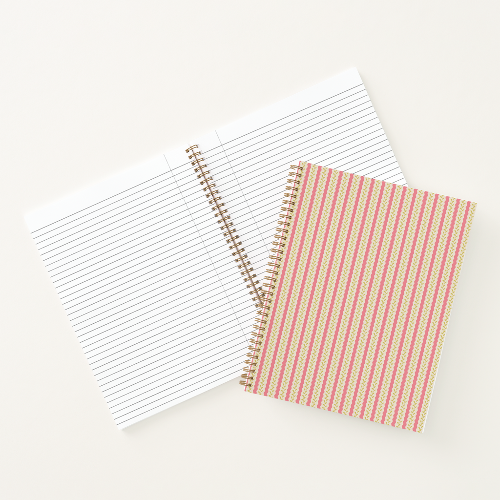 Botanical Wavy Stripe Notebook