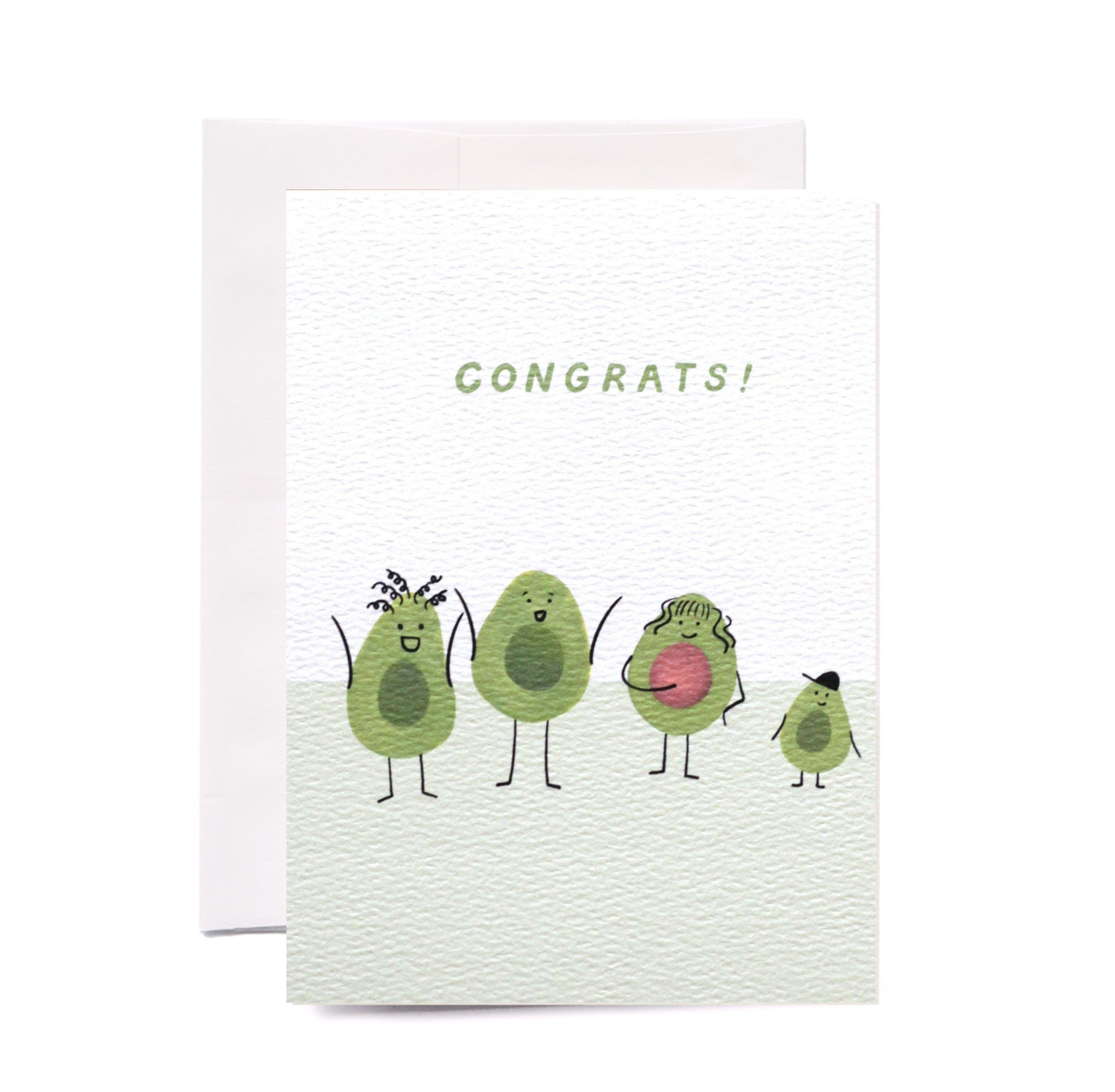 Funny Avocado Baby Congrats Card Adrienne Morris