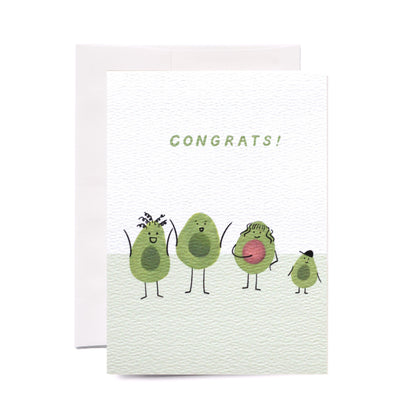 Funny Avocado Baby Congrats Card Adrienne Morris