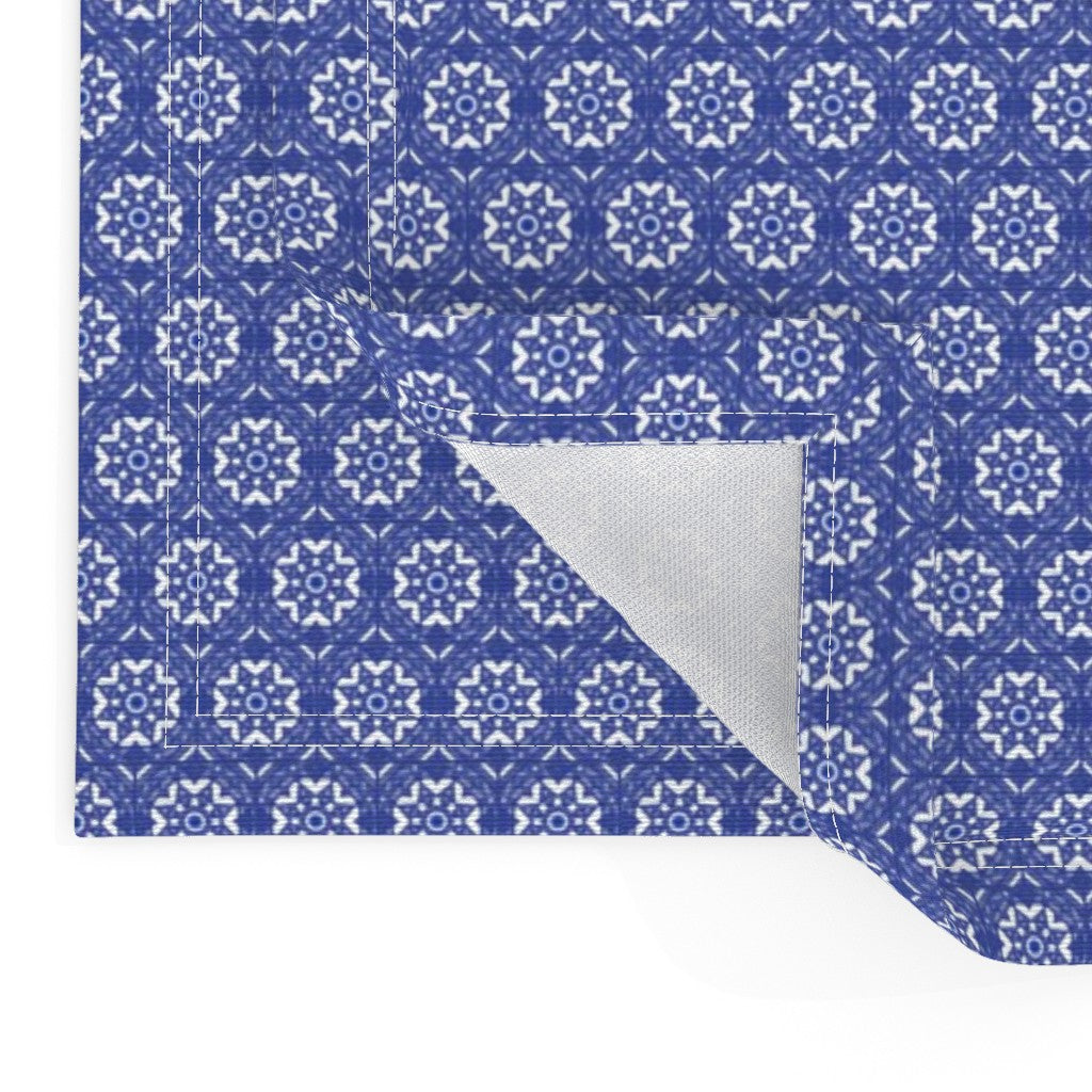 Blue Mediterranean Tile Cotton Placemat